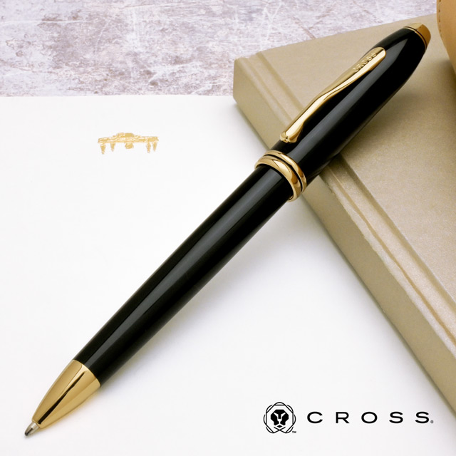 【ペンシース プレゼント】CROSS（クロス） ボールペン タウンゼントコレクション ブラックラッカー N572TW