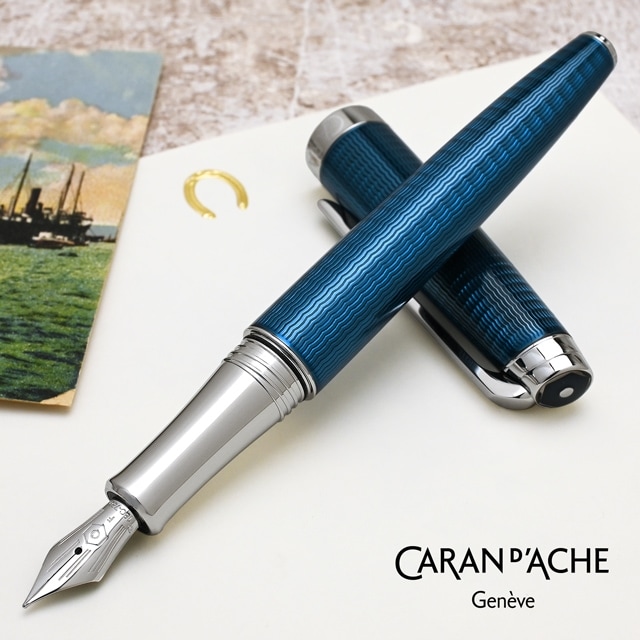 CARAN D'ACHE（カランダッシュ）万年筆 レマン コレクション グランブルー 4799-1