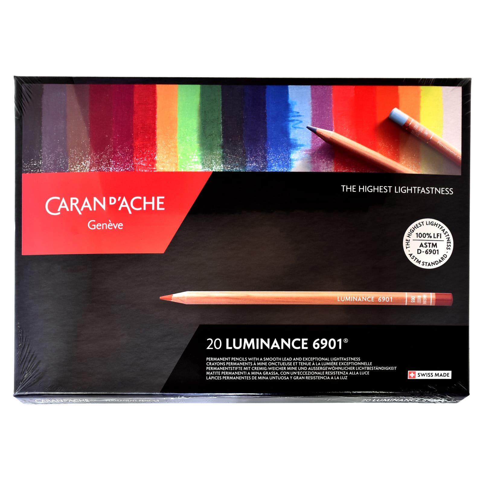 CARAN D'ACHE（カランダッシュ） 色鉛筆 ルミナンス6901油性色鉛筆 6901-720 20色セット（紙箱入）