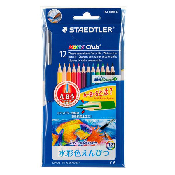 STAEDTLER（ステッドラー） ノリスクラブ 水彩色鉛筆 14410NC12P 12色セット