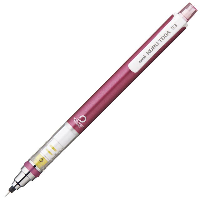 三菱鉛筆 ペンシル 0.3mm KURU TOGA クルトガ スタンダードモデル M3-450 1P ピンク