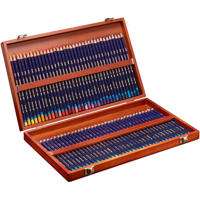 DERWENT（ダーウェント） 色鉛筆 インクテンスペンシル 2301844 72色セット ウッドボックス