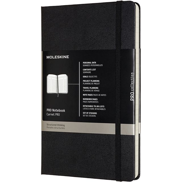 MOLESKINE（モレスキン） ラージサイズ PROノートブック PROPFNTB3HBK 5181025 ハードカバー ブラック