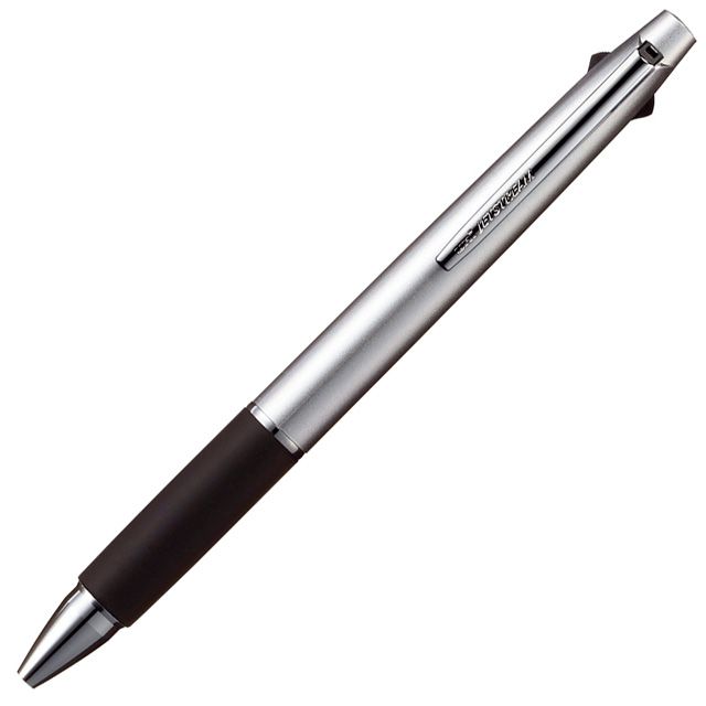 三菱鉛筆 3色ボールペン ジェットストリーム SXE3-800 0.7mm シルバー SXE3-800-07-26