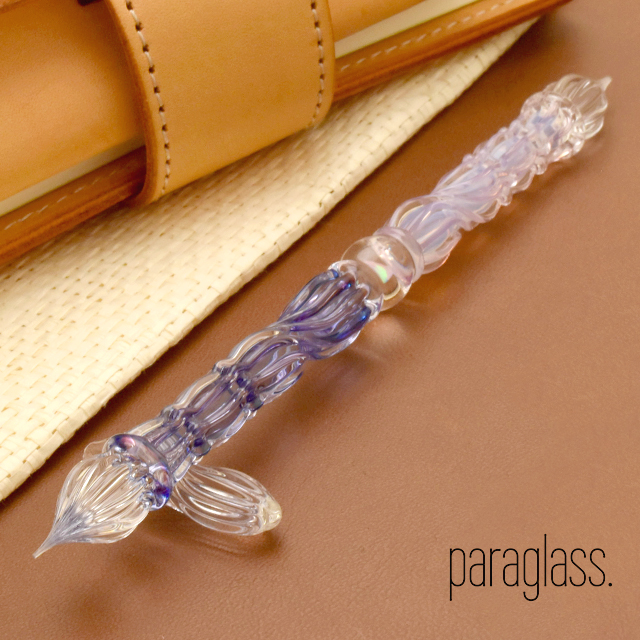 paraglass（パラグラス） ガラスペン 2way glass pen アメジストパープル×オパリンパープル