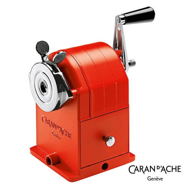 CARAN D'ACHE（カランダッシュ） 鉛筆削り メタルシャープナー レッド 0455-270