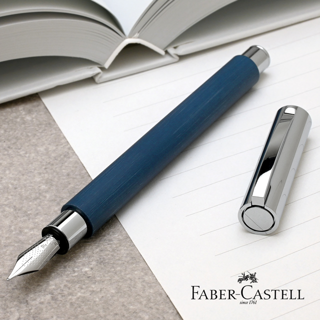 FABER CASTELL（ファーバーカステル）万年筆 デザインシリーズ アンビション レジン ブルー