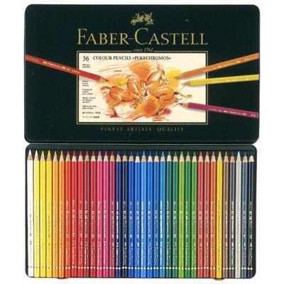 FABER-CASTELL（ファーバーカステル） 色鉛筆 ポリクロモス色鉛筆 110036 36色（缶入）
