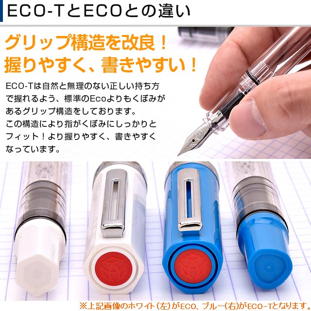 TWSBI（ツイスビー） 万年筆 ECO-T ロイヤルジェイド with ミッドナイトブルーインク