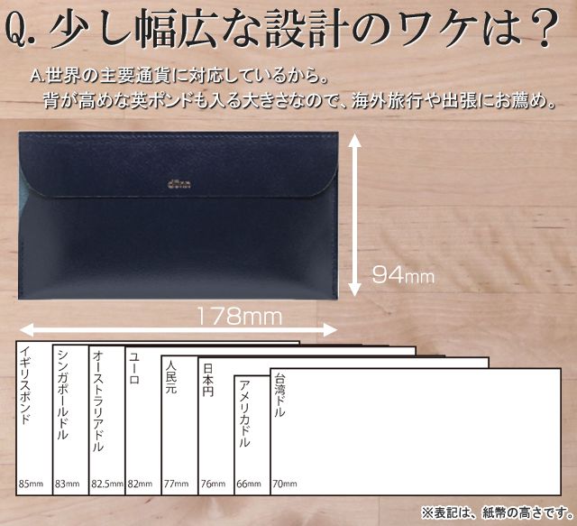 Q.少し幅広な設計のワケは？