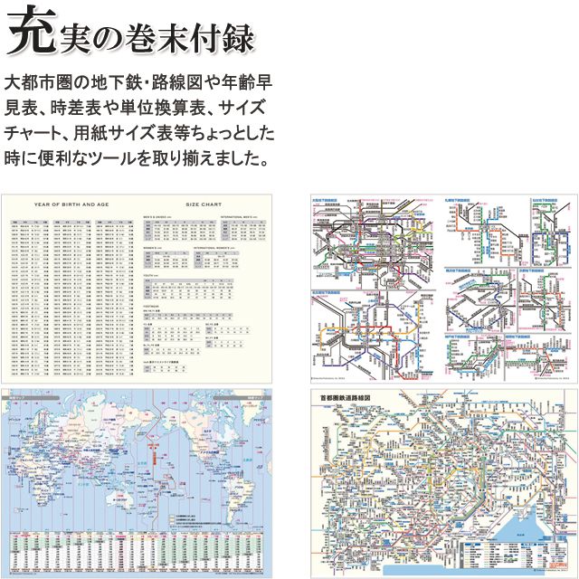充実の巻末付録