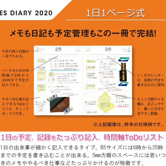1日1ページ式