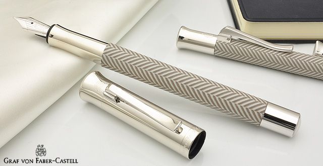 FABER-CASTELL ファーバーカステル 万年筆 ギロシェ 146781 シスレー ライトグレー | 世界の筆記具ペンハウス