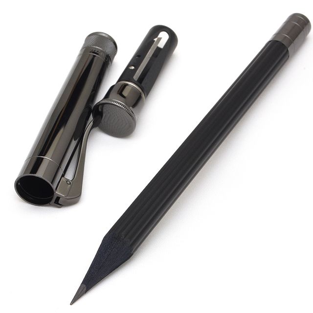 ファーバーカステル 鉛筆 パーフェクトペンシル PVDコーティング　ブラック