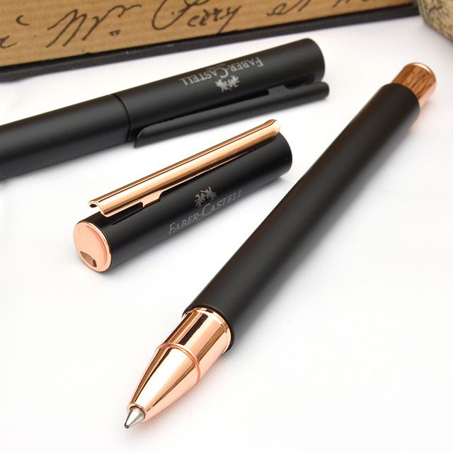 Faber Castell ローラーボール ファーバーカステル 企業向き 名入れギフト ネオスリム ブラック ローズ ゴールド 世界の筆記具ペンハウス Faber Castell ローラーボール ファーバーカステル 企業向き 名入れギフト ネオスリム ブラック ローズ ゴールド 世界の筆記具ペンハウス