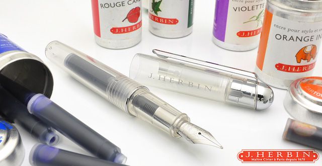 エルバン 万年筆 カートリッジインク用万年筆 hb-pen　スケルトン