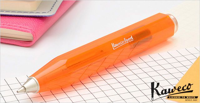 KAWECO カヴェコ ボールペン スポーツアイス ISBP-OR 透明オレンジ 世界の筆記具ペンハウス