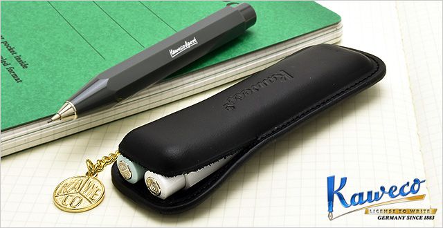 KAWECO カヴェコ 復刻版 スポーツ用ケース CASESP1 ブラック 2本用 | 世界の筆記具ペンハウス