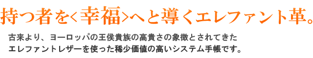 Pent〈ペント〉 変形型バイブルサイズ ｂｙケイシイズ　エレファントレザー　システム手帳