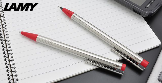 LAMY　ラミー　ペンシル　ロゴ　ステンレス　L105RD　レッド