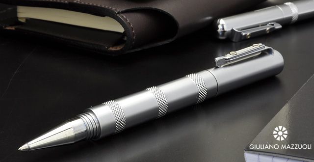 ジュリアーノ・マッツォーリ ボールペン オフィチーナ・ミニ Micrometer(マイクロメーター) クローム つや消し