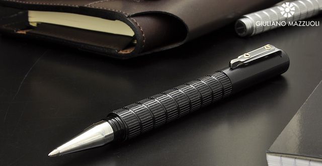 ジュリアーノ・マッツォーリ ボールペン オフィチーナ・ミニ End mill(エンドミル) マットブラック