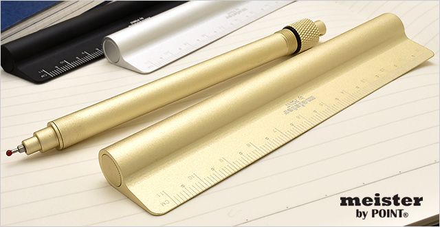 マイスター ボールペン　Pen in Ruler　ペンインルーラー　MP-PR-GD　ゴールド