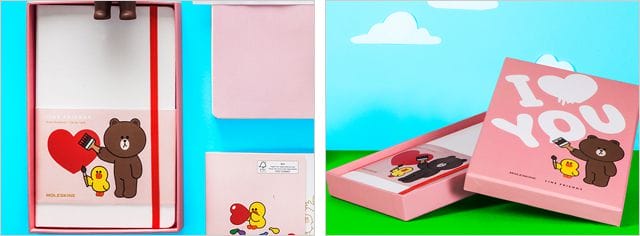 モレスキン 限定版 LINE true love edition ギフトボックス