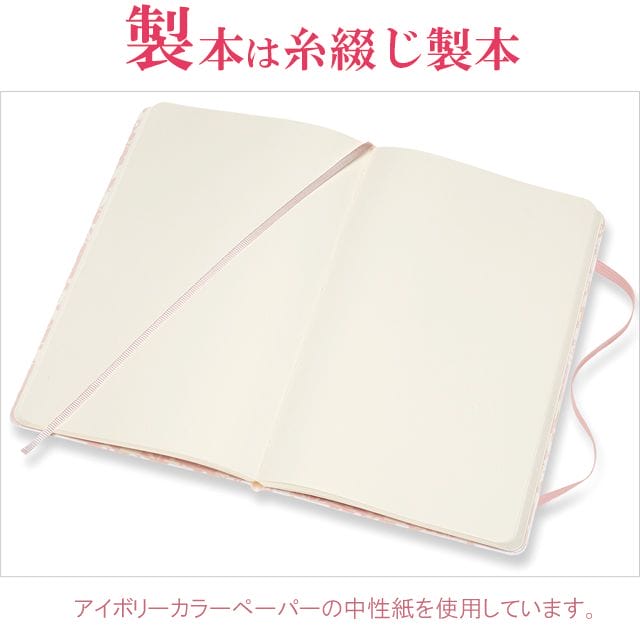 製本は糸綴じ製本。アイボリーカラーペーパーの中性紙を使用しています。