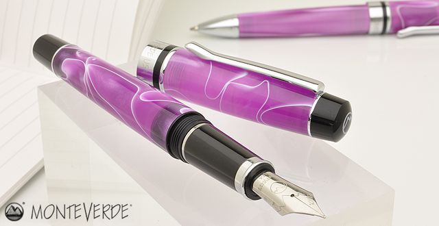モンテベルデプリマパープルスワール万年筆