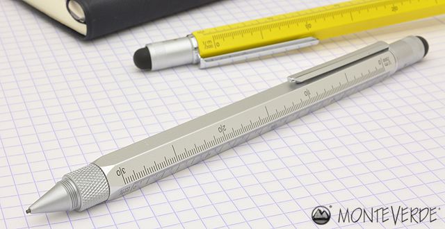 モンテベルデ ペンシル 0.9mm ワンタッチ・スタイラス ツール・ペン シルバー