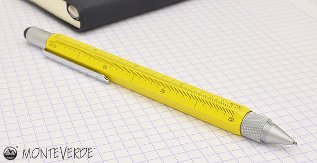 モンテベルデ ペンシル 0.9mm ワンタッチ・スタイラス ツール・ペン イエロー