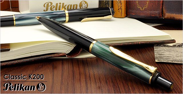 Pelikan ペリカン ボールペン　クラシック（トラディショナル）200シリーズ　K200 マーブルグリーン