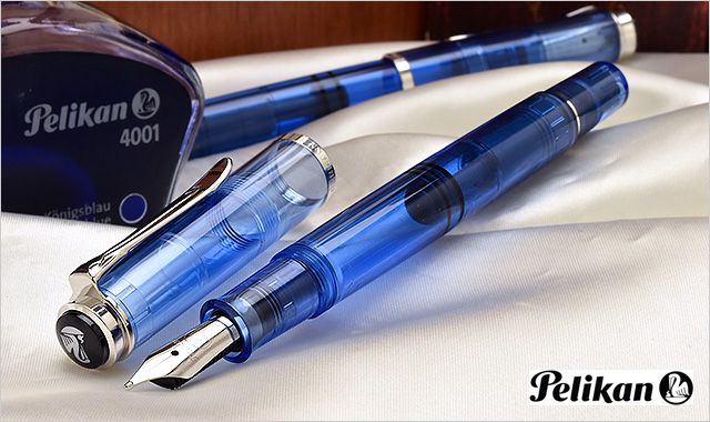 Pelikan ペリカン 万年筆 M ブルーデモンストレーター 特別生産品