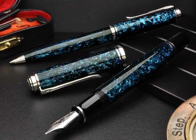 Pelikan ペリカン 万年筆 特別生産品 スーベレーン805 オーシャン 