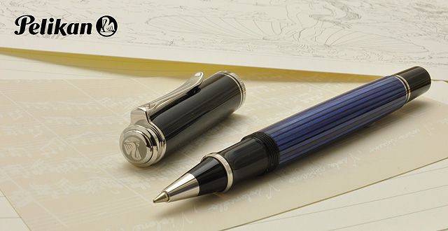 Pelikan ペリカン ローラーボール R405 ブラックストライプ