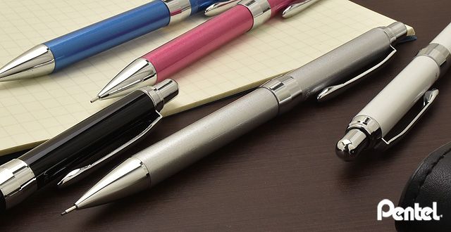 ぺんてる ペンシル ビクーニャ イーエックス 2シリーズ シルバー