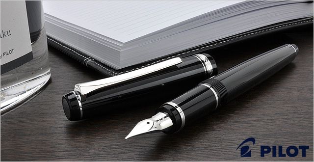 PILOT パイロット 万年筆 エラボー 樹脂軸 FE-18SR-B ブラック | 世界