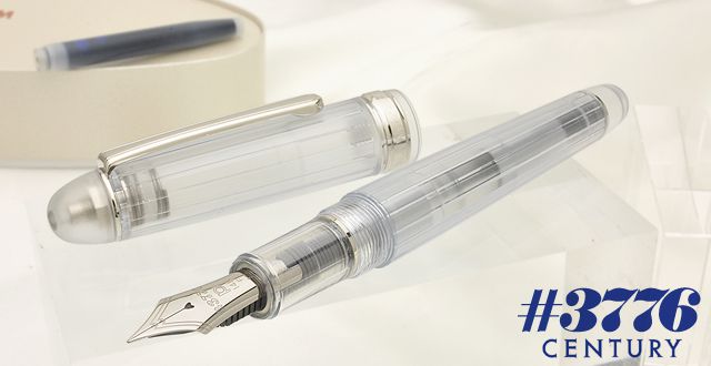 プラチナ万年筆 万年筆 #3776 特製透明軸万年筆 NICE PUR(ニース ピュール)