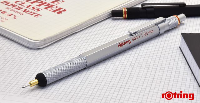 rotring ロットリング ペンシル 製図用品 ロットリング800+シリーズ 190018 シルバー | 世界の筆記具ペンハウス