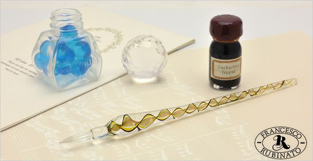 ルビナート ガラスペン ガラスペン+9ccインクセット 28/ALF+INK イエロー