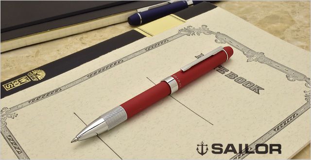 セーラー万年筆 複合筆記具 メタリノフィット　16-0219-230　レッド