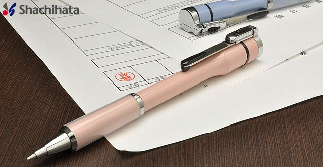 シヤチハタ ネームペン 既製 キャップレス S TKS-CUS1 ペールピンク