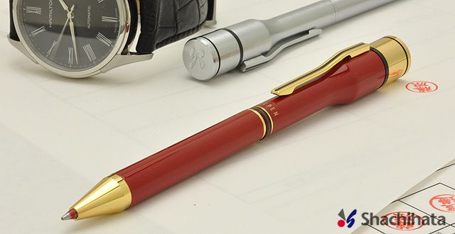 シヤチハタ ネームペン 既製 TWIN TKS-BW2 赤