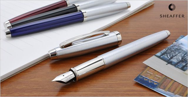 シェーファー 万年筆 ギフトコレクション　Sheaffer100シリーズ SGC9306PN　ブラッシュトクローム