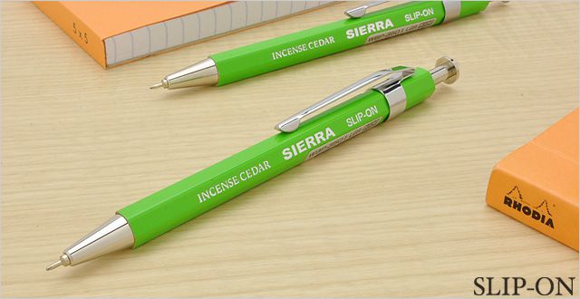 スリップオン ボールペン SIERRA 木軸ボールペンS WBP-3501PU ライトグリーン