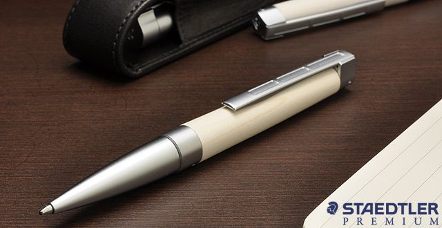 STAEDTLER PREMIUM ステッドラー プレミアム ボールペン リグヌム 9PM320B-9 メープルウッド 世界の筆記具ペンハウス