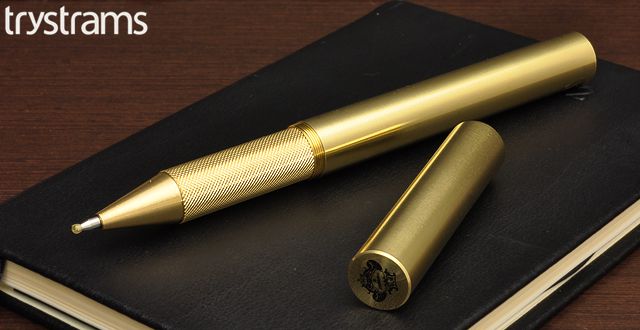 トライストラムス ボールペン Orobianco〈オロビアンコ〉 BRASS THVPR01 真鍮 ゲルインク0.7mm黒
