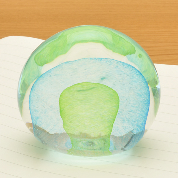 ケニーウォルトン　サイン入り　手吹きガラス　ペーパーウエイト　ビンテージ 楽天市場】即日発送 ガラス 置物 glass art N＋（グラスアートエヌ