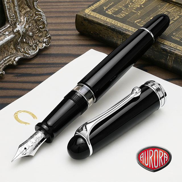 AURORA（アウロラ） 万年筆 88 ブラックCT | ペンハウス